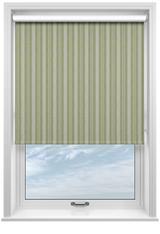 Form Striped, Olive Green - Roller Blind